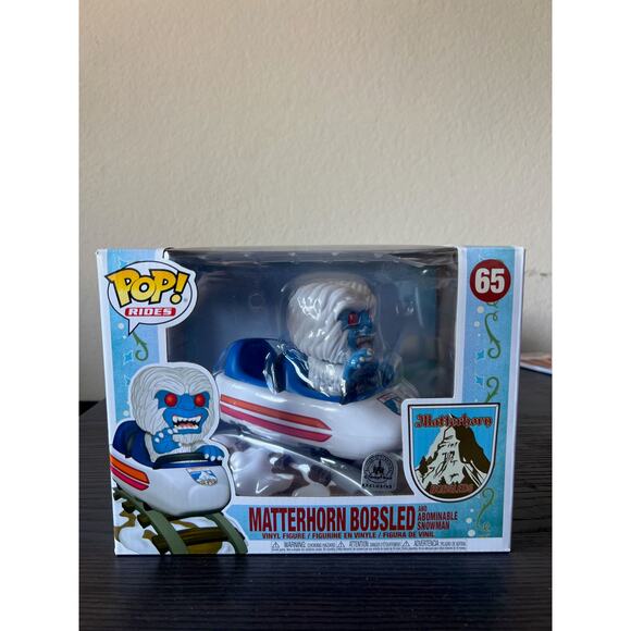 VAULTED EXC Matterhorn Bobsled & Abominable Snowman FUNKO POP RIDE #65 Disney - Picture 1 of 6